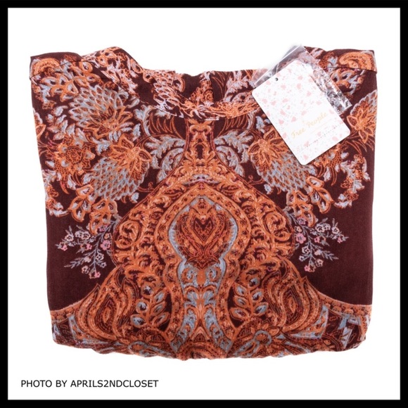 FREE PEOPLE BOHO LONG SLEEVES TUNIC DRESS NWT A2C - Picture 7 of 8